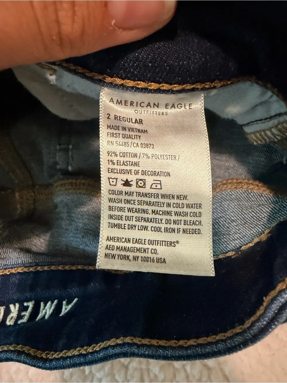 American Eagle Outfitters Dark Indigo Skinny Jeans